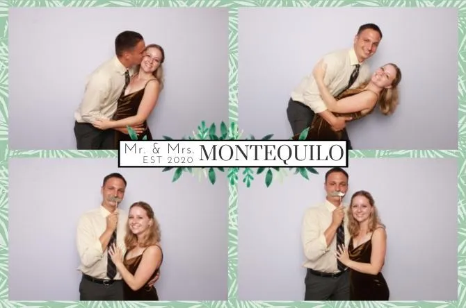 Grid 4 Center photo booth print layout sample