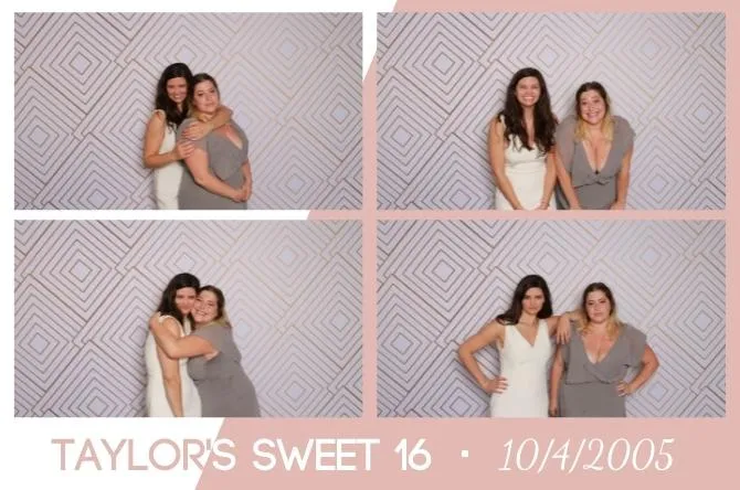 Grid 4 Bottom photo booth print layout sample