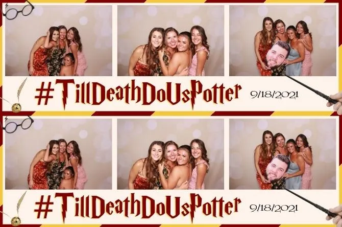 Horizontal Strip 3 photo booth print layout sample