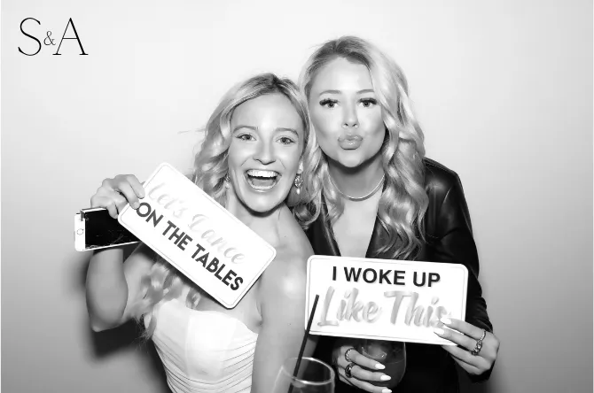 Single Pic photo booth print layout sample