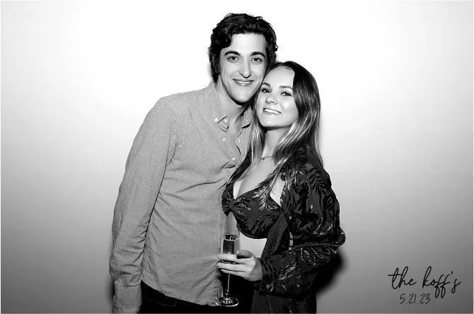 Single Pic photo booth print layout sample