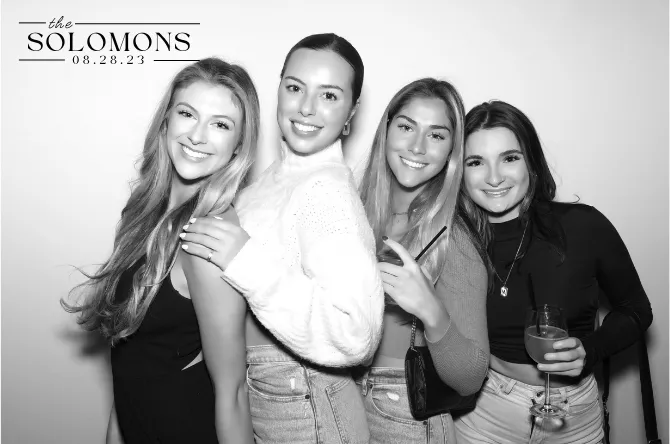 Single Pic photo booth print layout sample