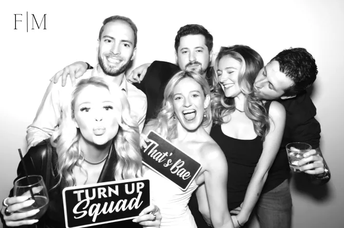 Single Pic photo booth print layout sample