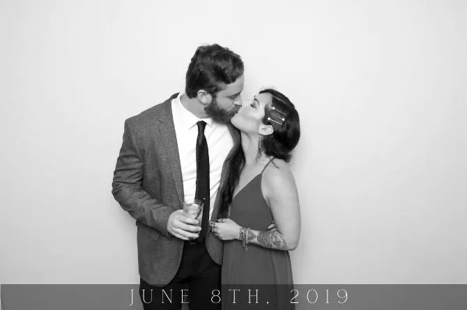 Single Pic photo booth print layout sample