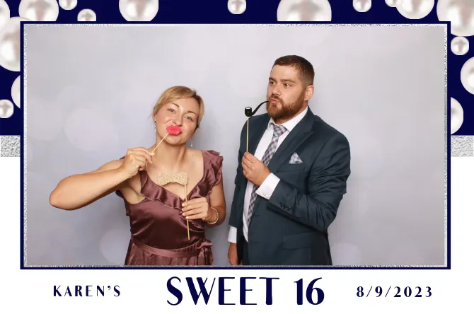 Single — Framed photo booth print layout sample