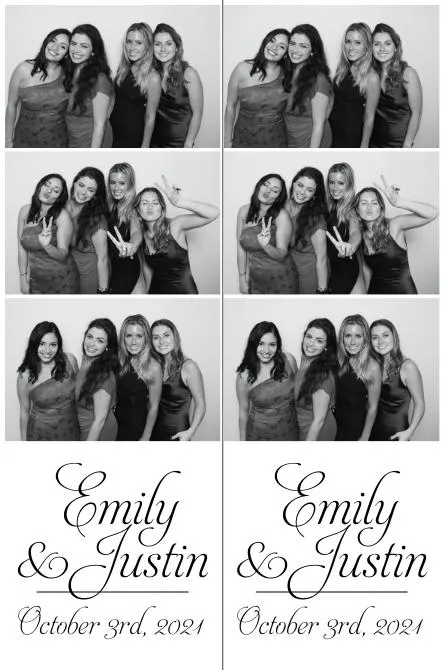 Strip 3 photo booth print layout sample