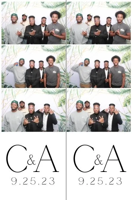 Strip 3 photo booth print layout sample