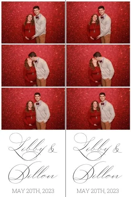 Strip 3 photo booth print layout sample