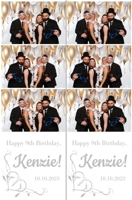 Strip 3 photo booth print layout sample