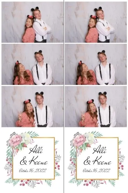 Strip 3 photo booth print layout sample