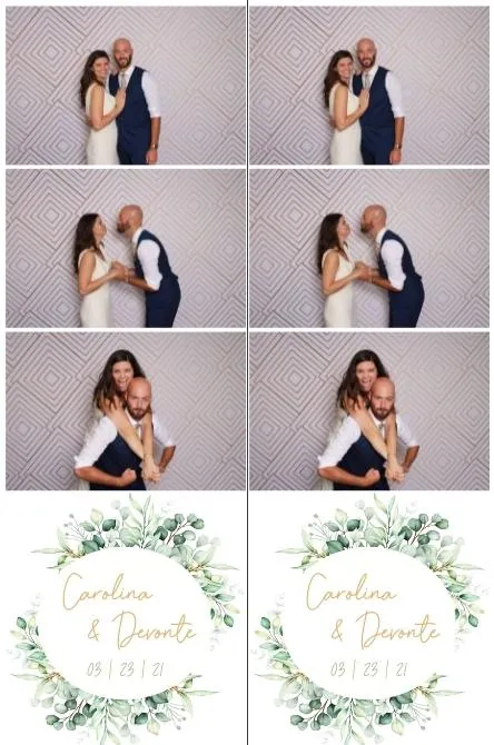 Strip 3 photo booth print layout sample