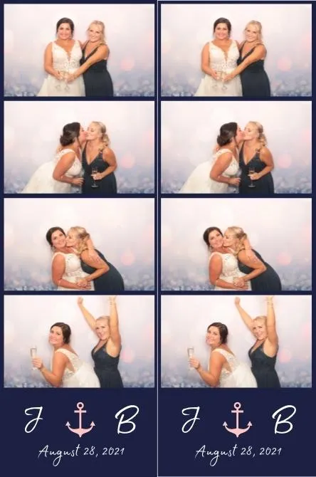 Strip 4 photo booth print layout sample