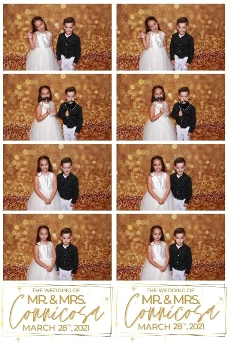 Strip 4 photo booth print layout sample