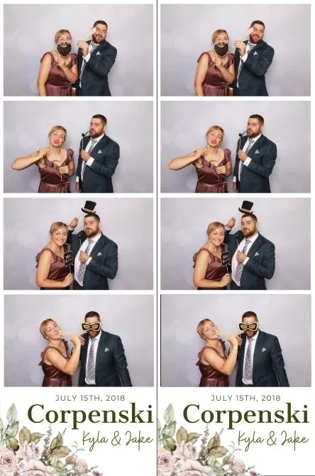 Strip 4 photo booth print layout sample