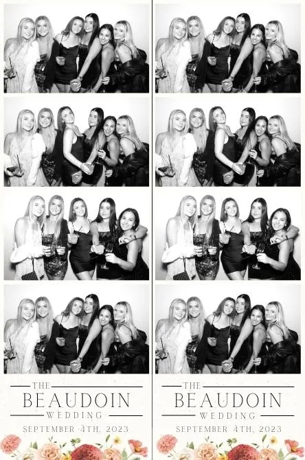 Strip 4 photo booth print layout sample