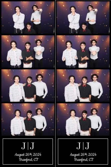 Strip 4 photo booth print layout sample