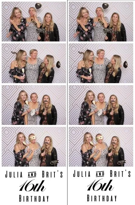 Strip 4 photo booth print layout sample