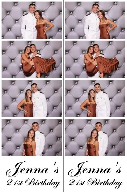 Strip 4 photo booth print layout sample