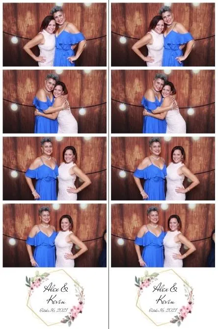 Strip 4 photo booth print layout sample