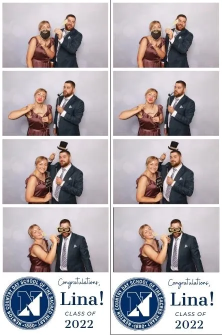 Strip 4 photo booth print layout sample