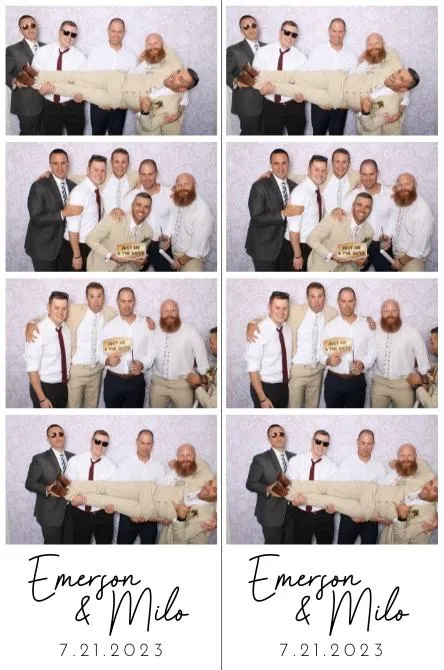 Strip 4 photo booth print layout sample