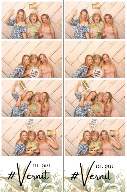 Strip 4 photo booth print layout sample