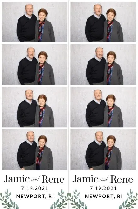 Strip 4 photo booth print layout sample