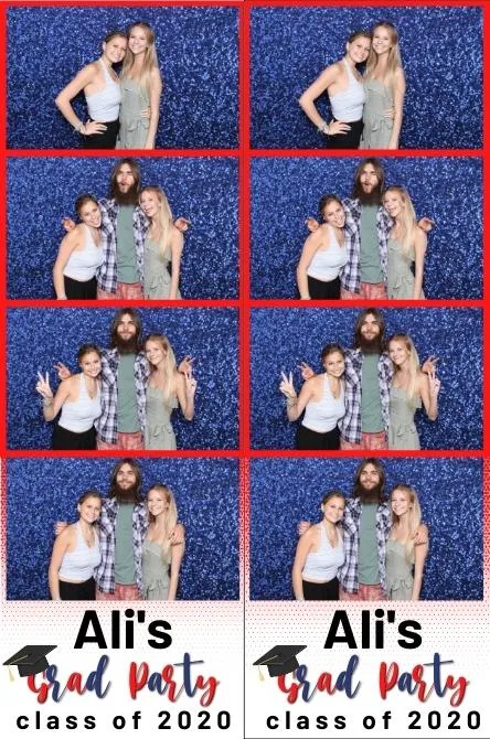 Strip 4 photo booth print layout sample