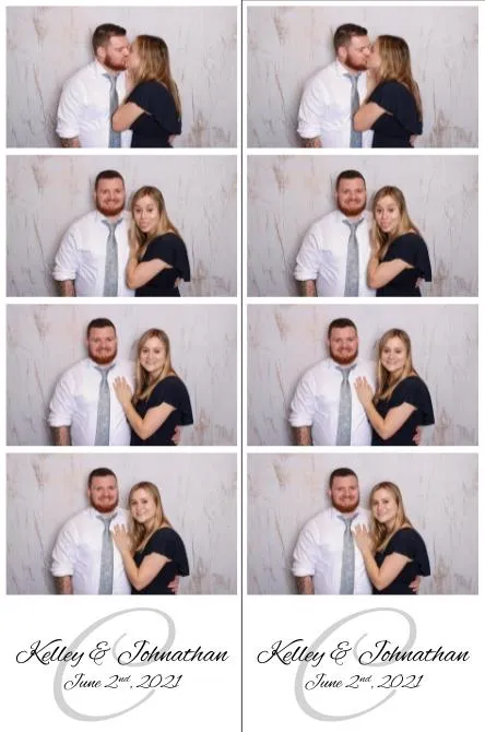 Strip 4 photo booth print layout sample