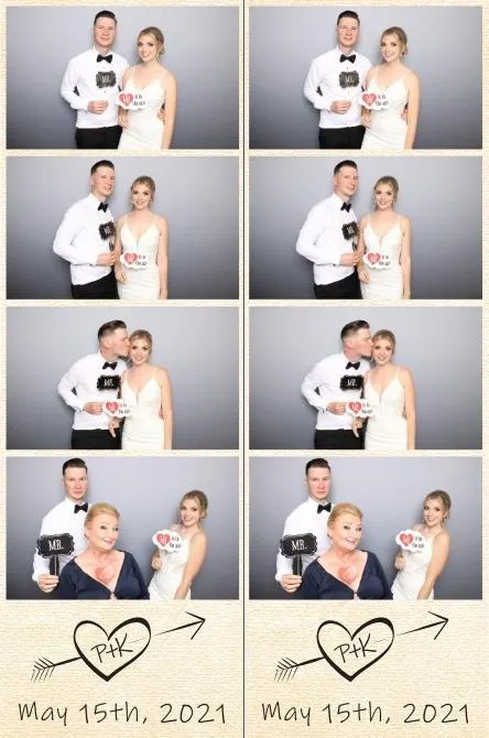 Strip 4 photo booth print layout sample