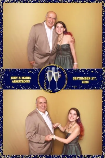 Vertical 2 photo booth print layout sample