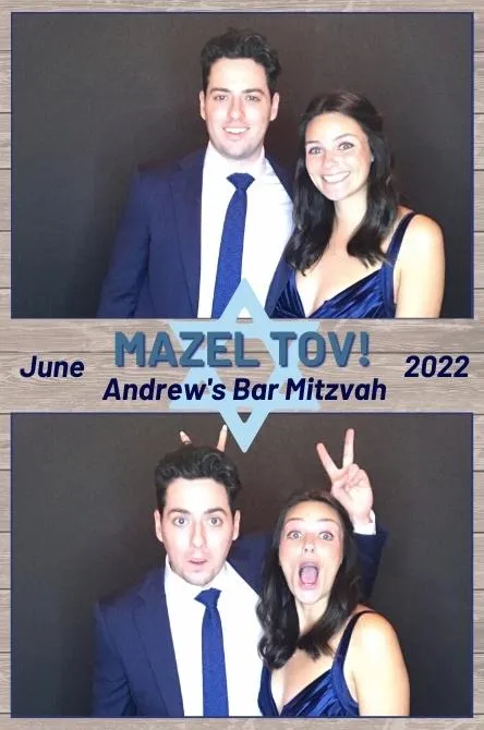 Vertical 2 photo booth print layout sample