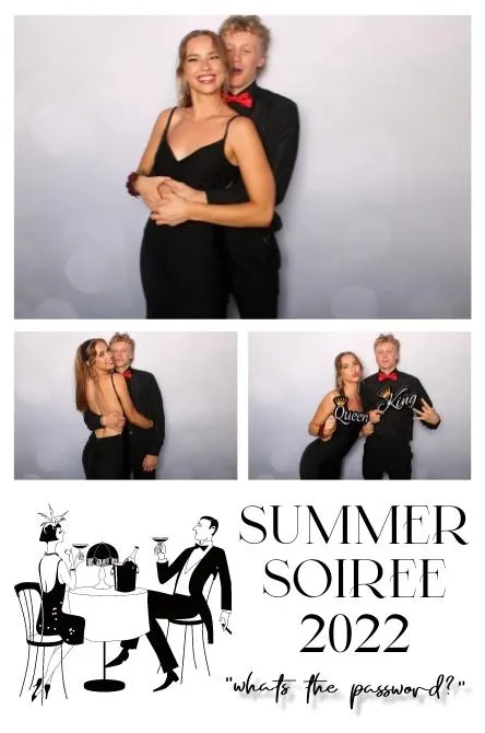 Vertical 3 photo booth print layout sample