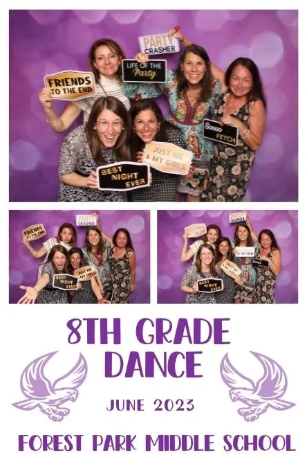 Vertical 3 photo booth print layout sample