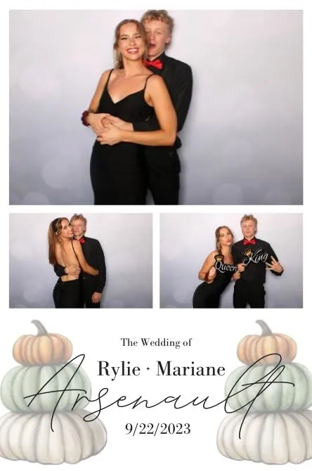 Vertical 3 photo booth print layout sample