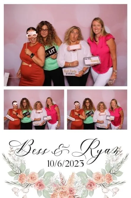 Vertical 3 photo booth print layout sample