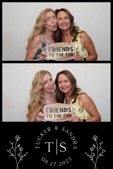 Vertical 2 Bottom photo booth print layout sample