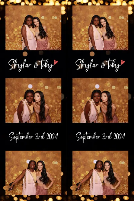 Strip 3 Center photo booth print layout sample