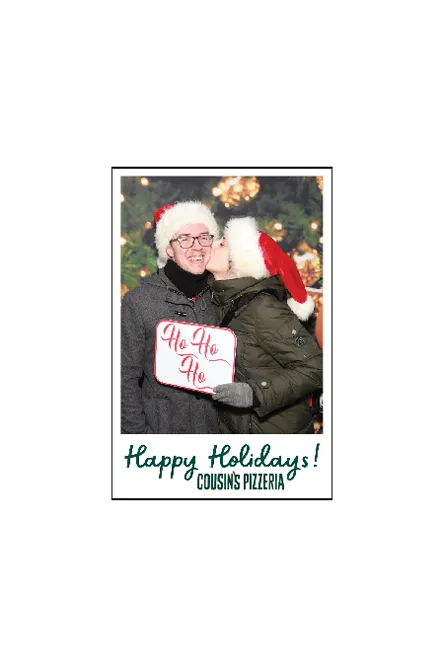 Polaroid photo booth print layout sample