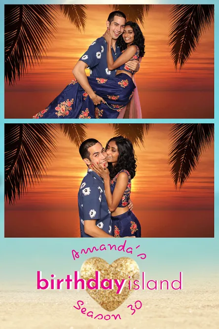 Vertical 2 Bottom photo booth print layout sample