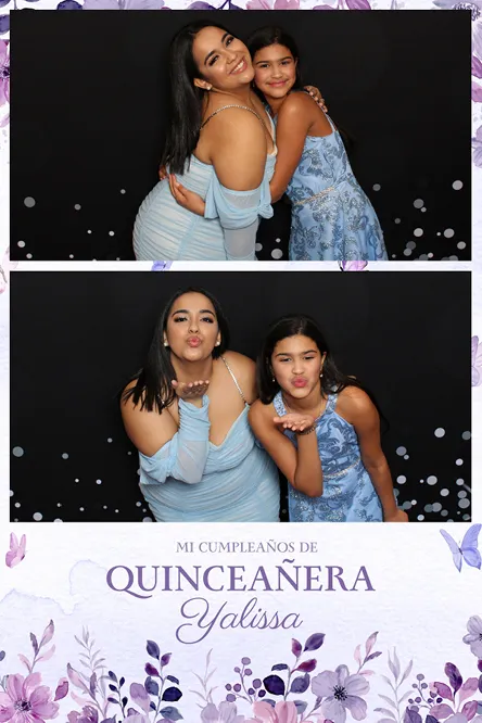 Vertical 2 Bottom photo booth print layout sample