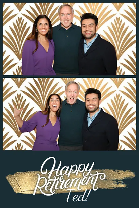 Vertical 2 Bottom photo booth print layout sample