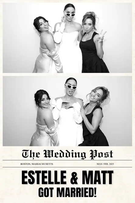 Vertical 2 Bottom photo booth print layout sample