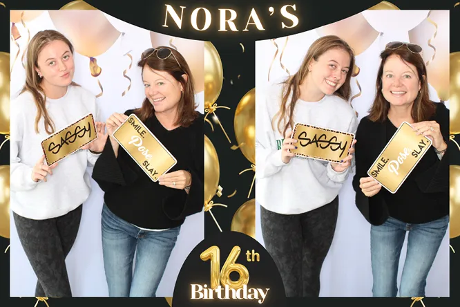 Horizontal 2 Tall photo booth print layout sample