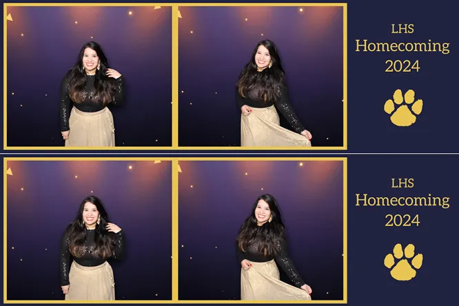 Horizontal Strip 2 photo booth print layout sample