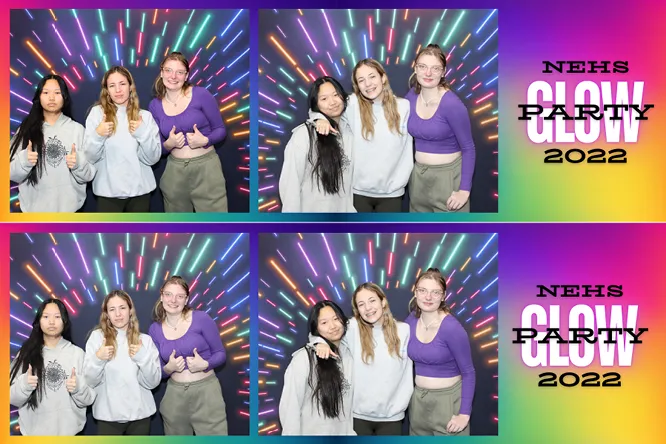 Horizontal Strip 2 photo booth print layout sample