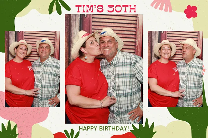 Horizontal 3 XL photo booth print layout sample