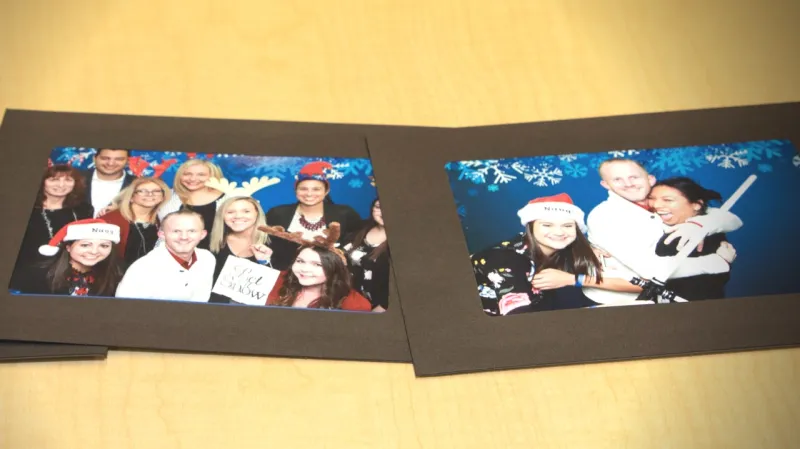 Protective sleeves and custom photo frames for preserving photo booth prints