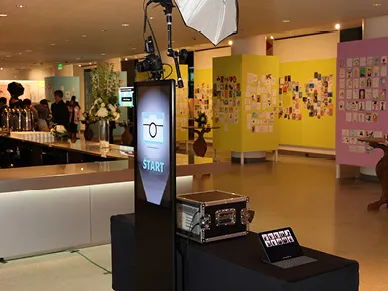 Corporate event photo booth experience with the Photo Tower